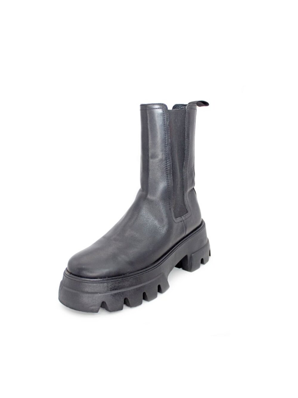 Thursday Boot Company Women's Black Leather ‘Reign’ Platform Boot - Picture 2 of 12